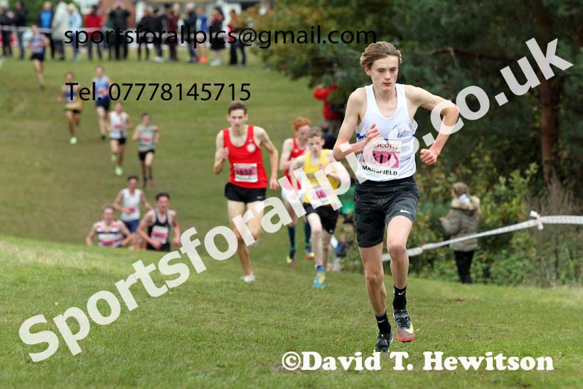 Mens under-17s 2021 National Cross Country Relays, Berry Hill Park, Mansfield. Photo: David T. Hewitson/Sports for All Pics
